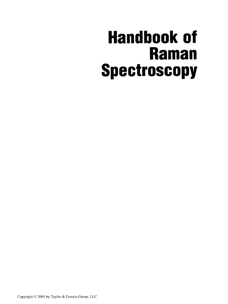 (Ian R. Lewis) Handbook of Raman Spectros PDF | PDF