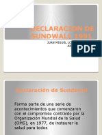 Declaracion de Sundwall 1991