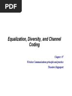 Equalization, Diversity, and Channel Coding: Wireless Communications Principle and Practice Theodore Rappaport