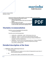 Marimba Recommendation: Hotfix Document