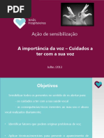 Ação de Sensibilização_ a Importancia Da Voz _Cuidados a Ter Com a Voz