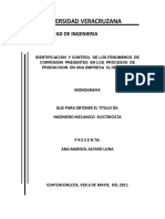 Identificación y control de la corrosión en una planta cloro-sosa