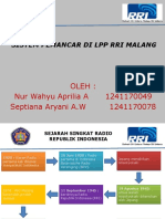 Presentasi PKL RRI MALANG