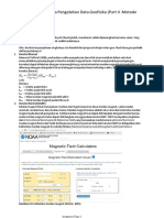 Koreksi Koreksi Pada Pengolahan Data Geofisika Part II Metode Magnetik