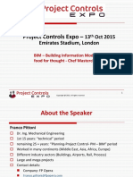 Project Controls Expo - : 13 Oct 2015 Emirates Stadium, London