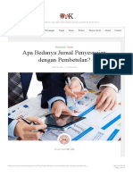 Apa Bedanya Jurnal Penyesuaian Dengan Pembetulan