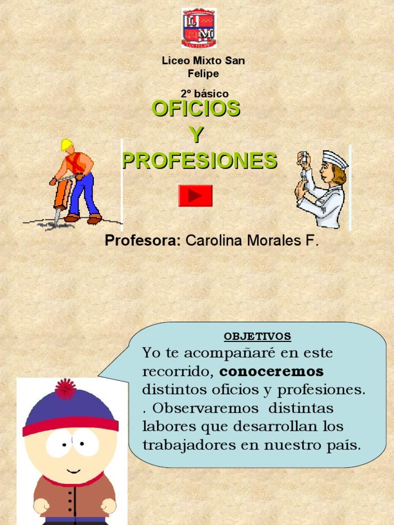 Oficios Y Profesiones Pdf