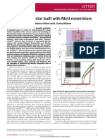 Nature Letter Memristors for Neurons