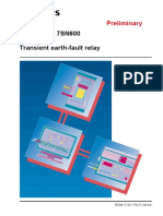 7SN600 - Transient Earthfault Relay