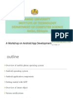 A Workshop On Android App Development
