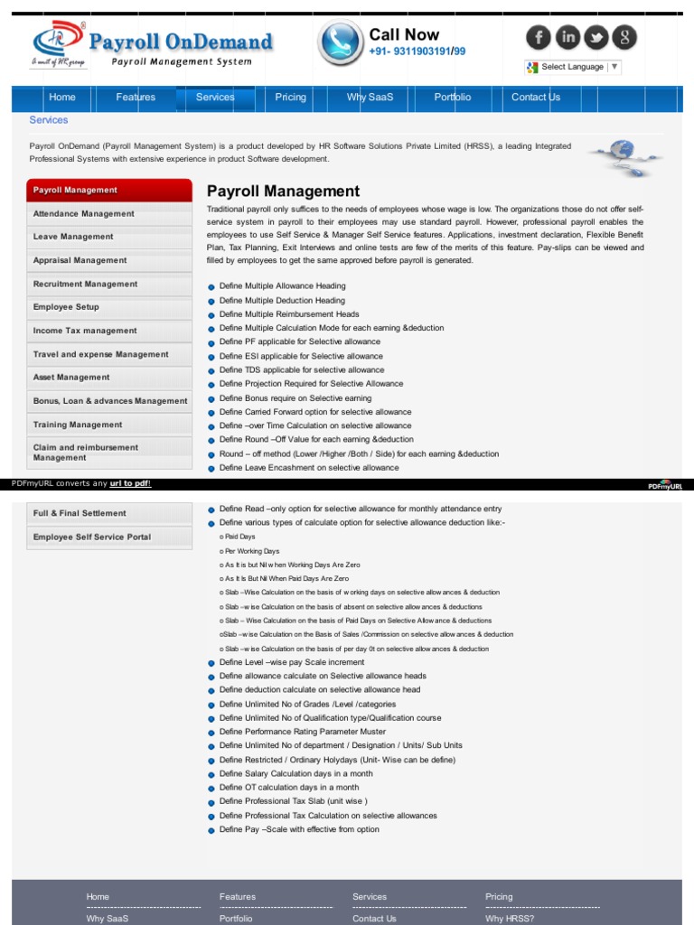 Payroll Management HR Software | PDF | Payroll | Tax Deduction