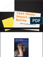 Case Study: Import of Barilla: Oboroc Ana-Maria EM REI 145