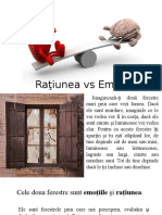 Raţiunea vs Emoţii