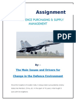 Assignment: Defence Purchasing & Supply Management