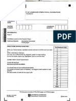 Secondary Checkpoint - Math (1112) April 2012 Paper 1 MS PDF