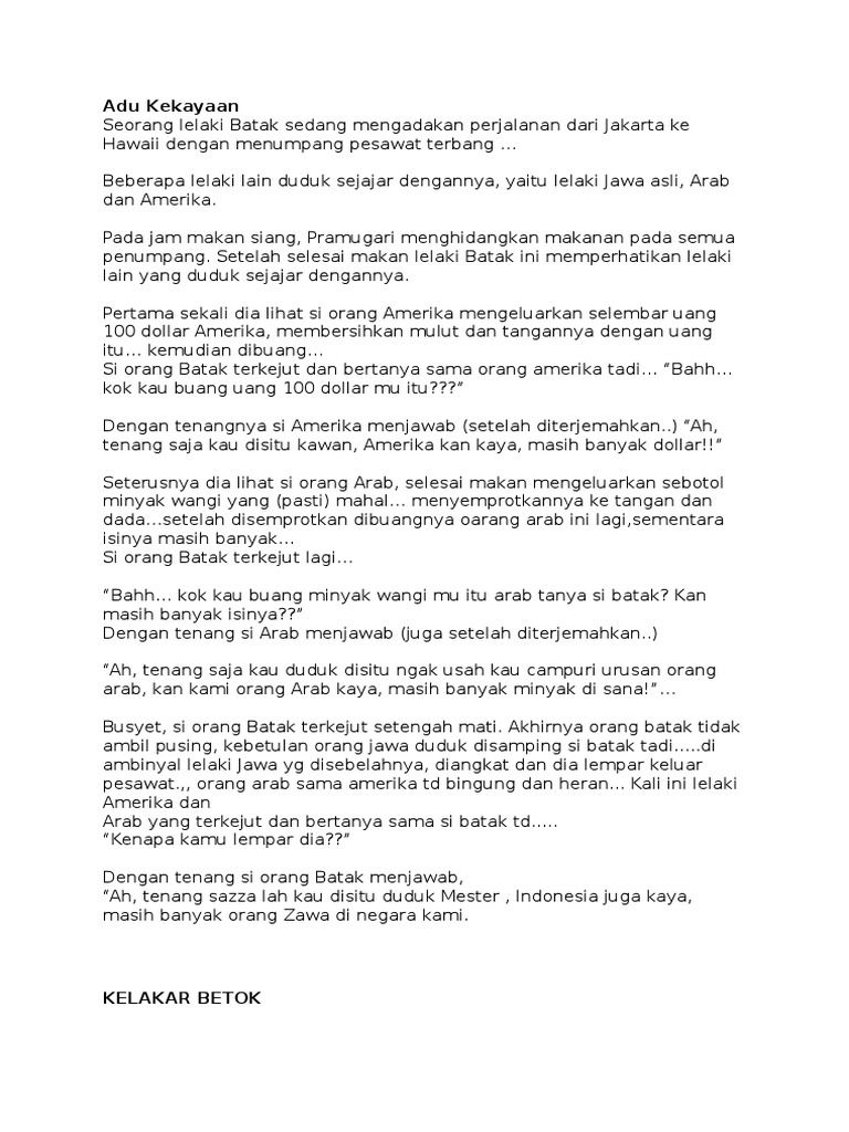 ANEKDOT Cerita Lucu