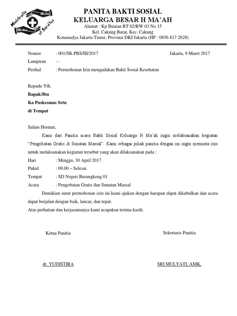 Contoh Surat Dispensasi Ssb - Free Download Images