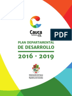 Plan de Desarrollo 2016-2019 Cauca Territorio de Paz