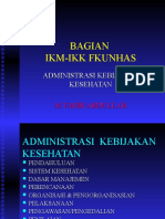 Administrasi Kebijakan Kesehatan