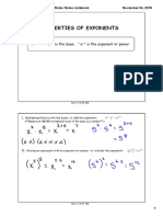 Properties of Exponents - 7 Rules 1