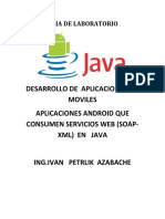 Guia de Laboratorio Comunicaciones Tema Comunicacion a Traves Servicios Web Soap XML en Aplicaciones Moviles Android y Java Web Id Eclipse 44230
