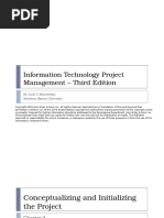 Information Technology Project Management - Third Edition: by Jack T. Marchewka Northern Illinois University