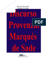 Discurso provenzal - Marqués de Sade