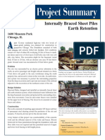 Project Summary: Internally Braced Sheet Piles Earth Retention