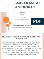 Transmisi Rantai Dan Sproket