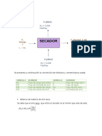 Problema Balance de Materia