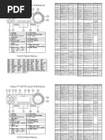 YAESU FT 857d Cheatsheet