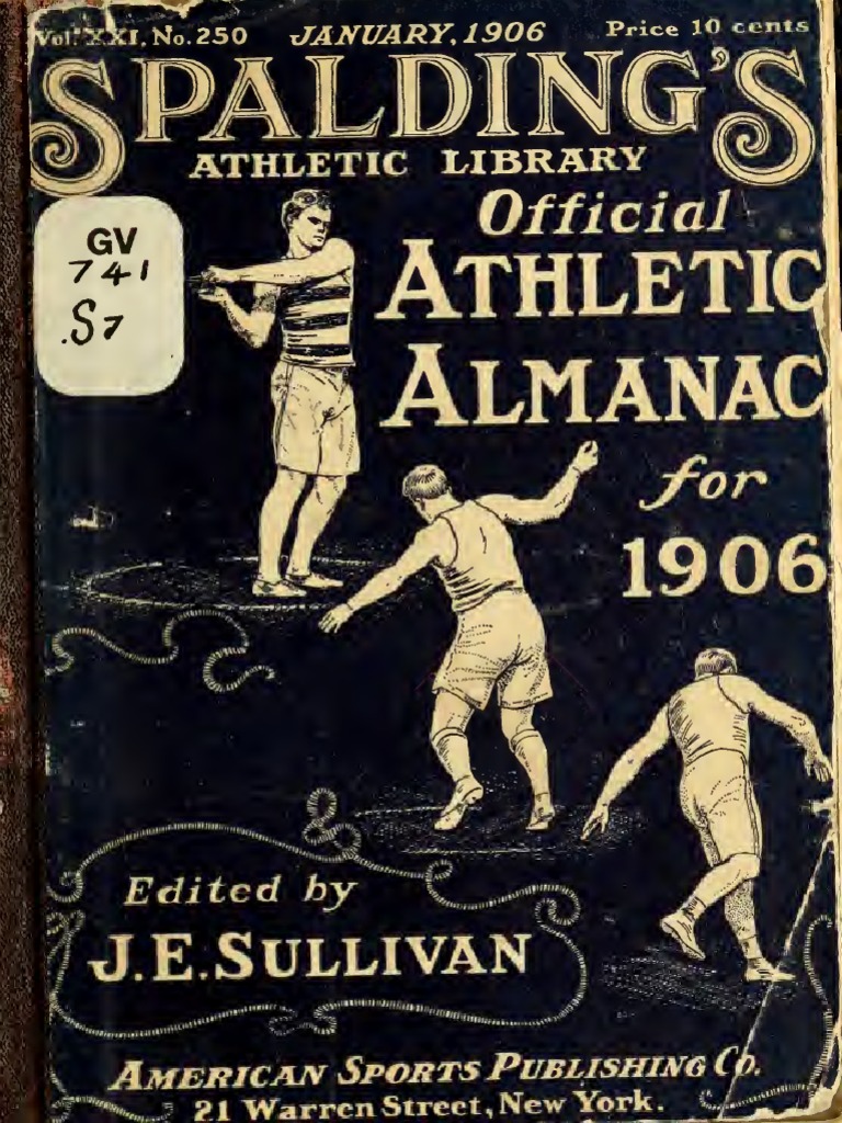 1906) Spalding Official Athletic Almanac PDF Track And Field College Basketball image