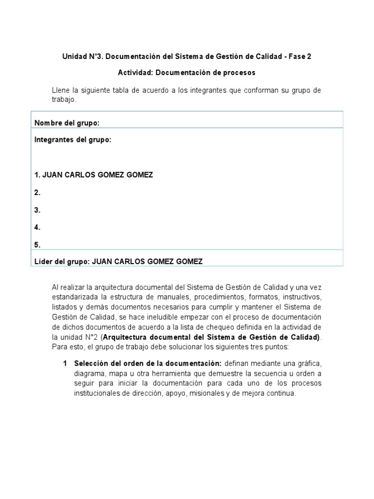 Unidad 3 de Gestion de Calidad | PDF | Sistema de manejo de calidad ...