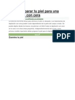 Cómo Preparar Tu Piel para Una Depilación Con Cera