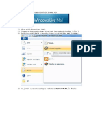 Configuração Windows Live Mail