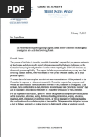 Senate Committee Letter to Roger Stone - Preservation order