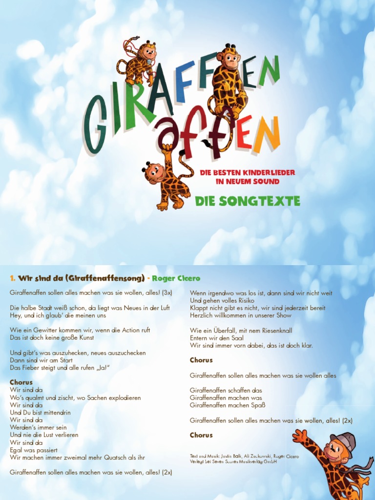 Giraffenaffen 1 Songtexte