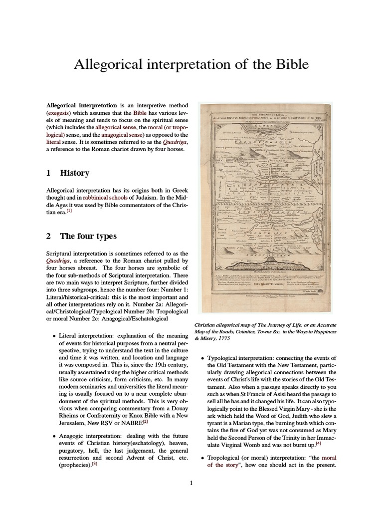 Understanding Allegorical Interpretation | PDF | Theology | Christian Bible