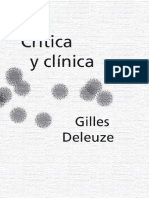 DELEUZE, Gilles (1993) - Crítica y clínica (Anagama, Barcelona, 1996)