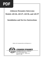 Intercom ATKINSON PDF