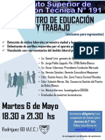 2014 Afiche Encuentro de Educación y Trabajo