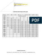 Tabela de Peso Parafuso SXT Astm A325
