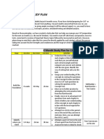 CAT 6 Months Study Plan PDF