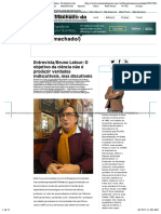 Juremir Machado Da Silva - Entrevista:Bruno Latour: O Objetivo Da Ciência Não É Produzir Verdades Indiscutíveis, Mas Discutíveis PDF