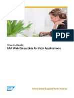 How To Setup SAP Web Dispatcher For Fiori Applications