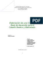 Documents - MX - Proyecto Crema de Aguacate para El Cabello