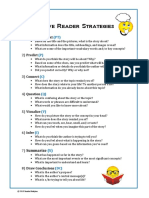 Active Reader Strategies Chart