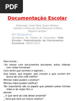 Documentação escolar