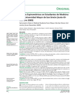 A06 Valores Espirométricos en Estudiantes de Medicina de La Universidad Mayor de San Simón 2010 Bolivia PDF