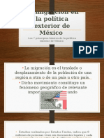 La Migración en La Política Exterior de México